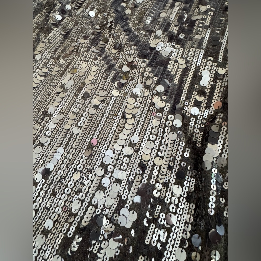 Sequin Embellished Black sweater Chicos sz 2 - Picture 2 of 5